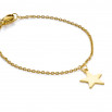 Set star colgante, pulsera y pendiente dorado