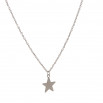 Set star colgante, pulsera y pendiente plateado