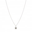 Set star colgante, pulsera y pendiente plateado