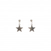 Set star colgante, pulsera y pendiente plateado