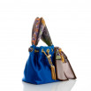Cartera soie azul