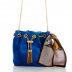 Cartera soie azul