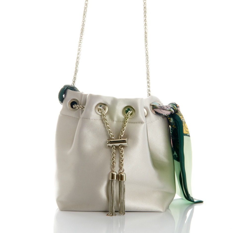 Cartera soie gris