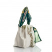 Cartera soie gris