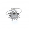 Anillo sun plateado