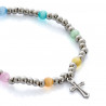 Pulsera summer cruz plateada