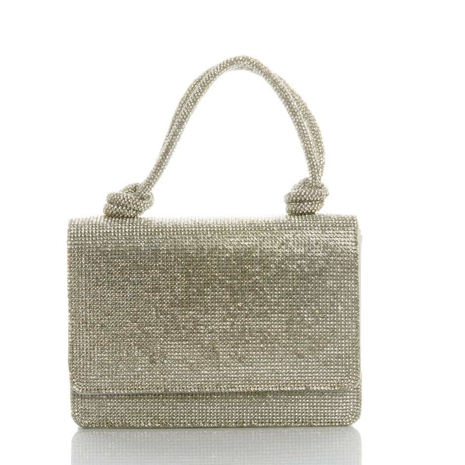 Cartera sare plateada