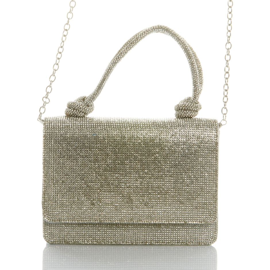 Cartera sare plateada