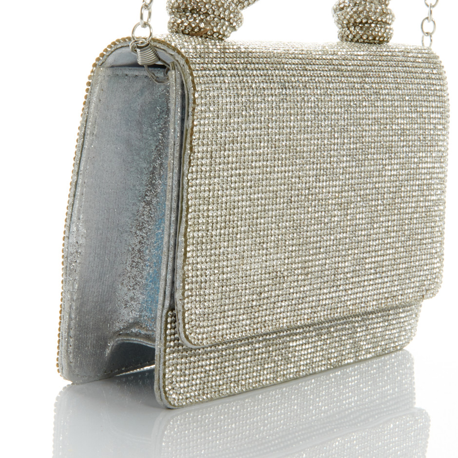 Cartera sare plateada