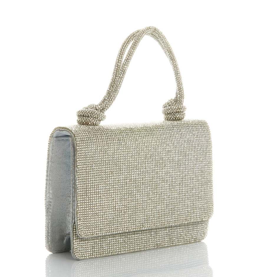 Cartera sare plateada