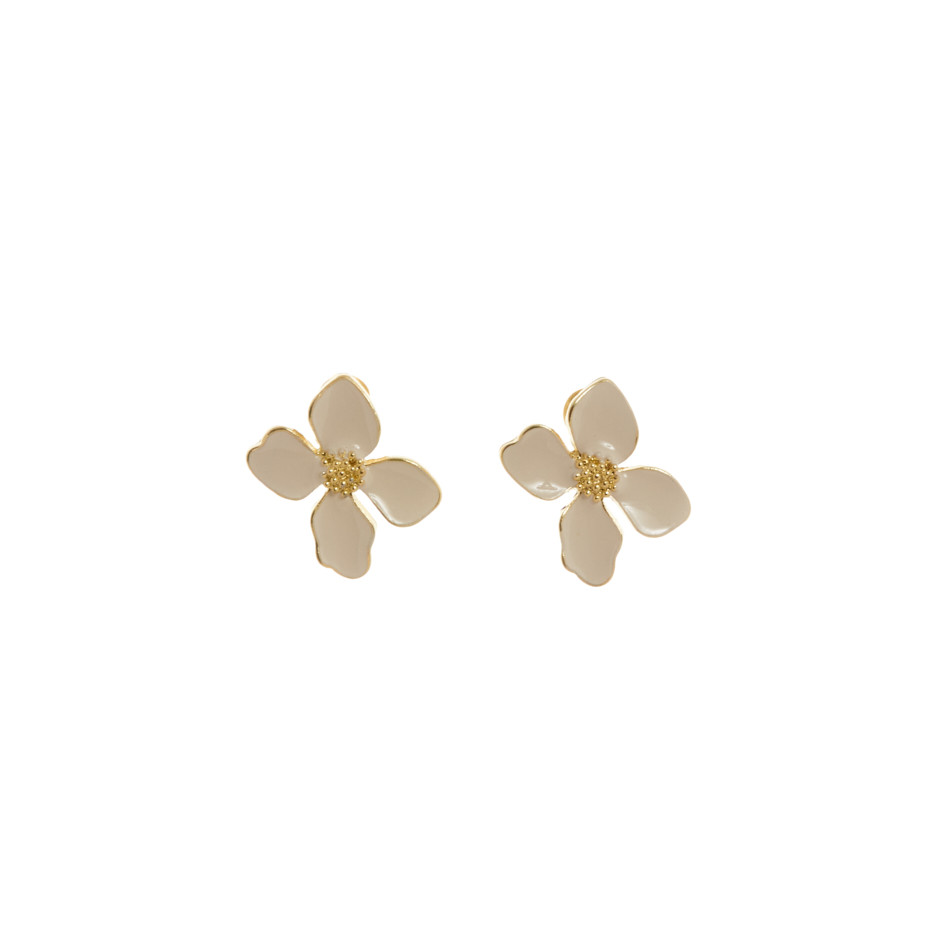 Pendiente sunflower beige