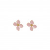 Pendiente sunflower rosa