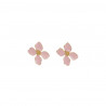 Pendiente sunflower rosa
