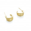 Pendiente doble ring amarillo