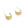 Pendiente doble ring amarillo