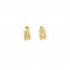 Pendiente doble ring amarillo