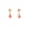 Pendiente windsor rosa