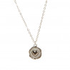 Colgante amore plateado