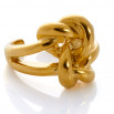 Anillo nudo dorado