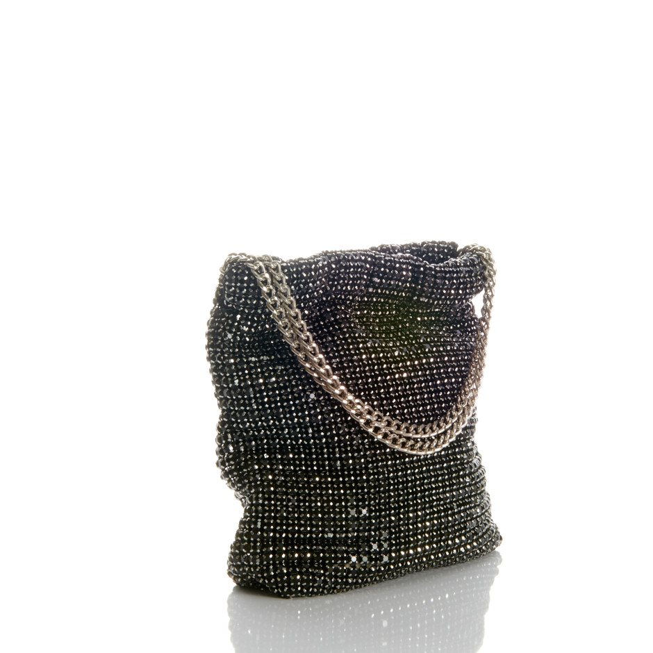 Bolso starlite plano cristal negro