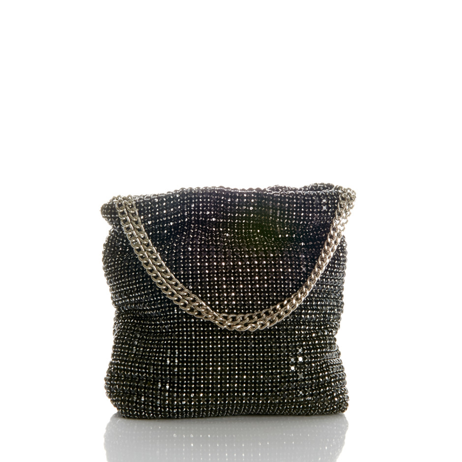 Bolso starlite plano cristal negro