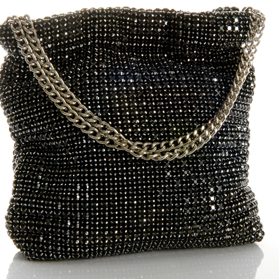 Bolso starlite plano cristal negro