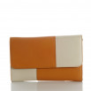 Bolso bicolor camel y beige
