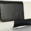 Bolso bicolor blanco y negro