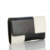 Bolso bicolor blanco y negro