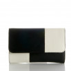 Bolso bicolor blanco y negro
