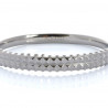 Brazalete cuadros plateado