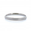 Brazalete cuadros plateado
