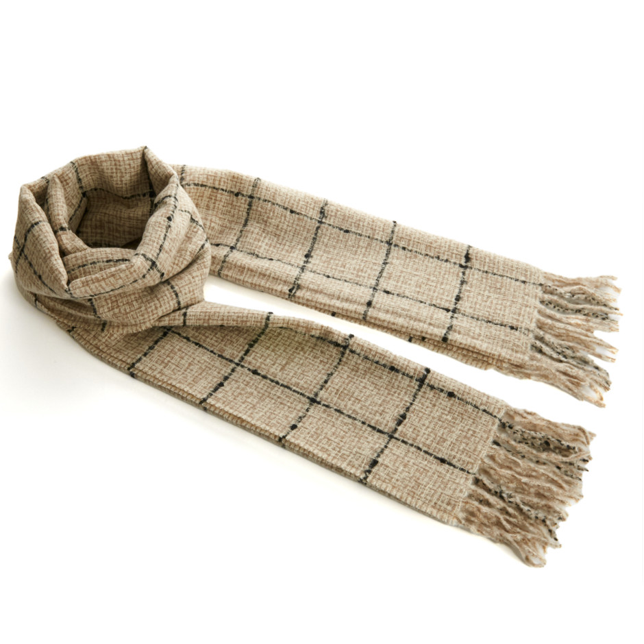 Bufanda square beige