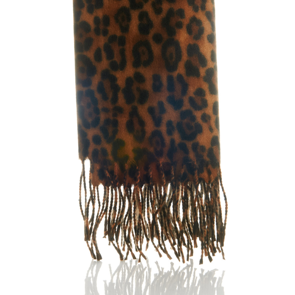Bufanda print marron