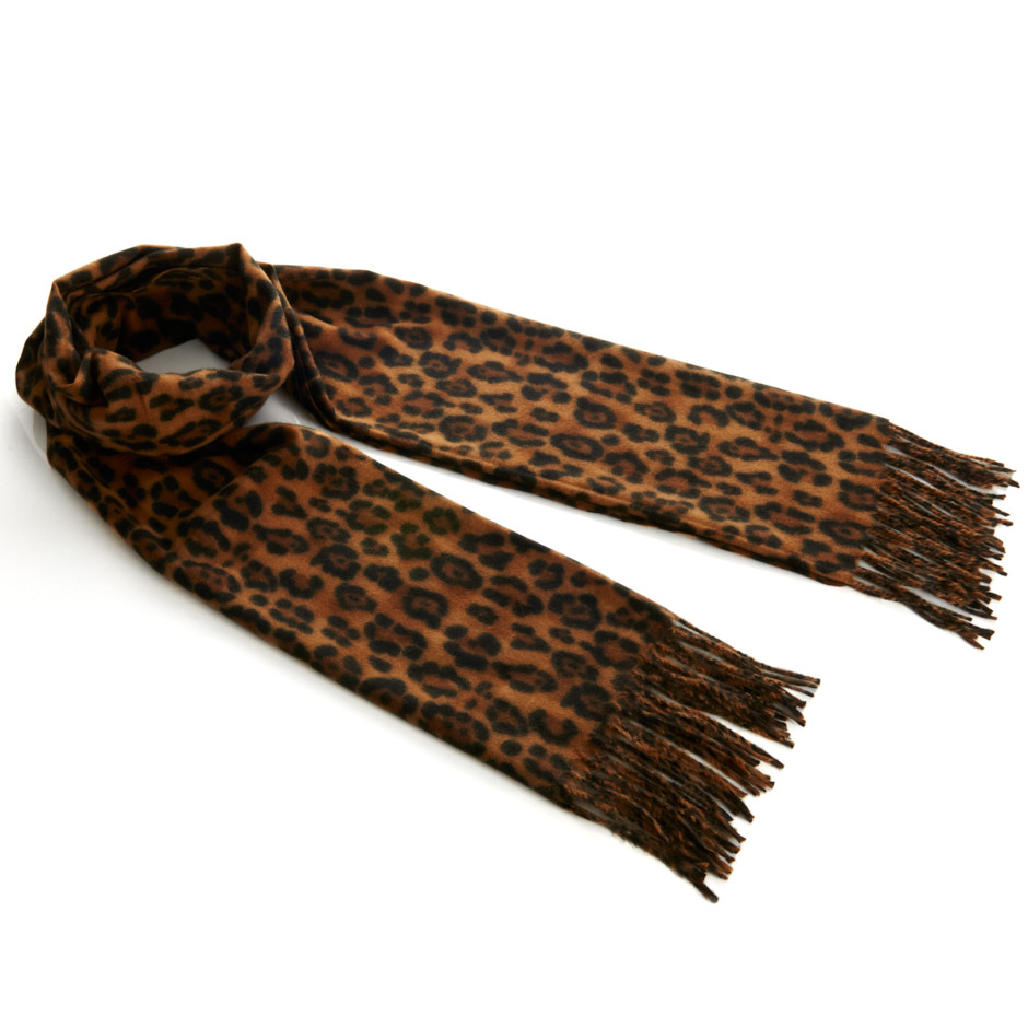 Bufanda print marron
