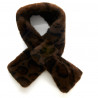 Bufanda polar print marrón
