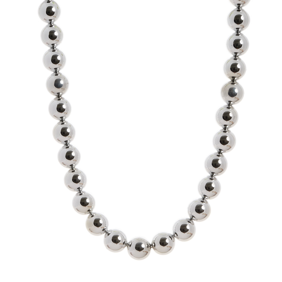Collar ball plateado