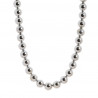 Collar ball plateado