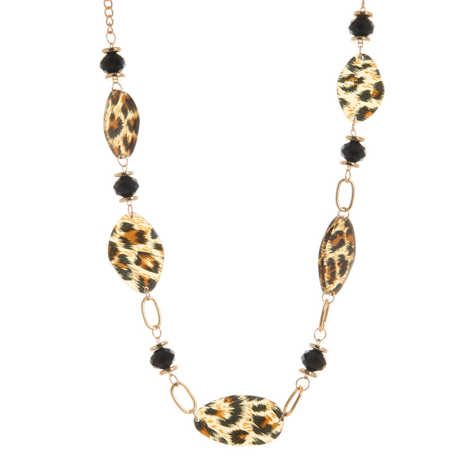 Collar print marrón