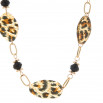 Collar print marrón