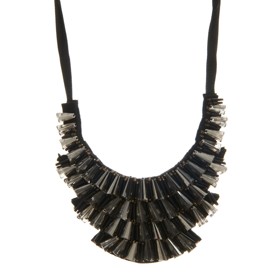 Collar maxi gris