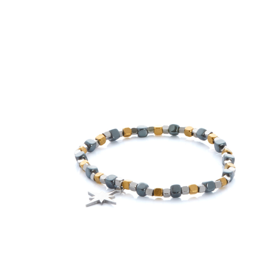 Pulsera cuadritos estrella