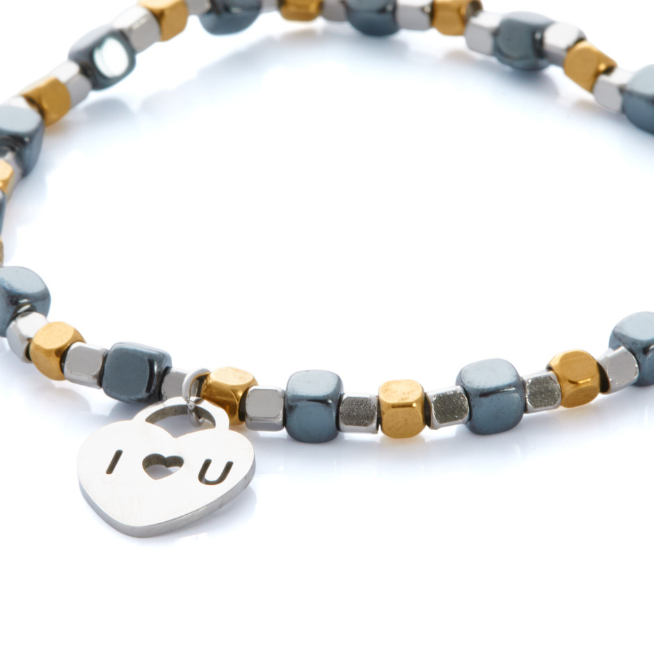 Pulsera cuadritos love