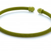 Pulsera malla ball verde kaki