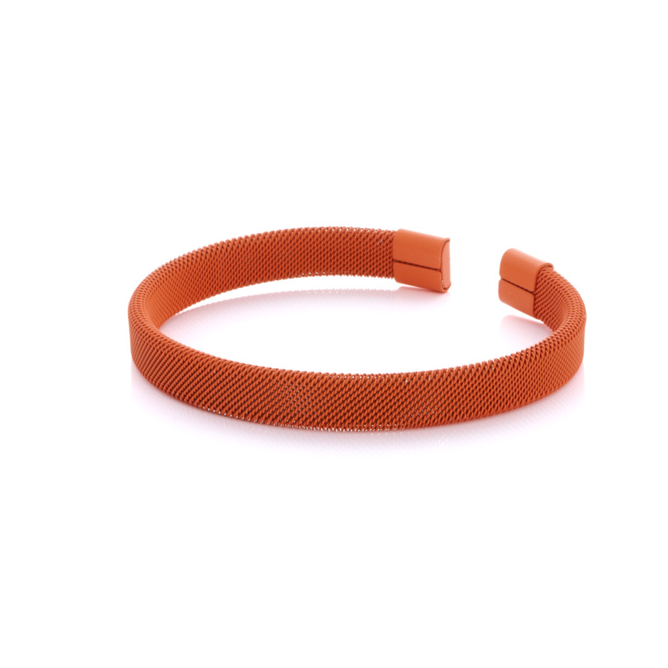 Pulsera malla naranja