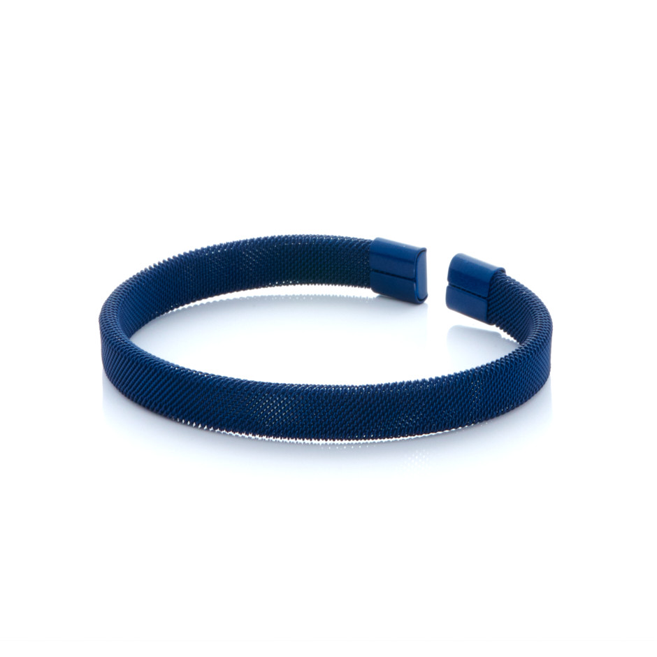 Pulsera malla azul marino