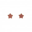 Pendiente esmaltado star salmón