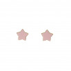 Pendiente esmaltado star rosa