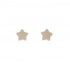 Pendiente esmaltado star beige