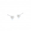 Set perlitas colgante, pulsera y pendientes plateado